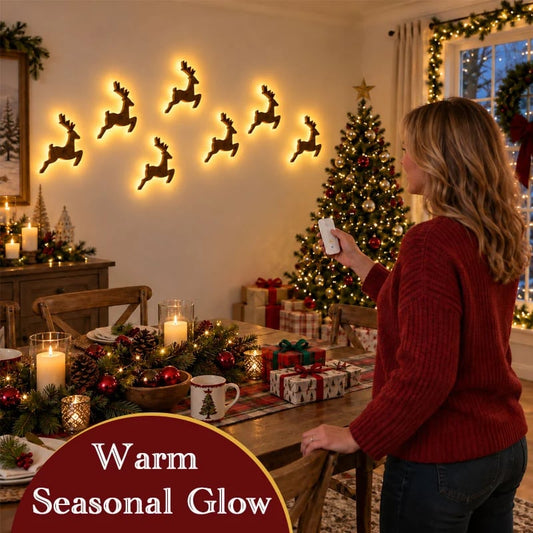 Christmas LED Silhouette Lights – 7-Piece Set