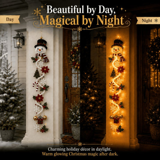 ⏳ HOT SALE 49% OFF – 🎅MerryCascadeTM Glowing Christmas Door Hanger
