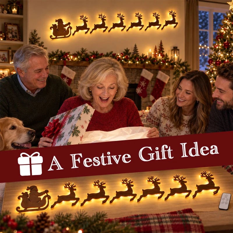 Christmas LED Silhouette Lights – 7-Piece Set