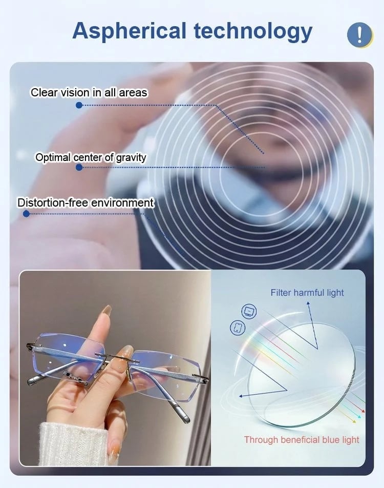🔥HOT SALE 49% OFF – [Co-Created by Designers]Gypsophila Smart Zoom and Color-Changing Reading Glasses