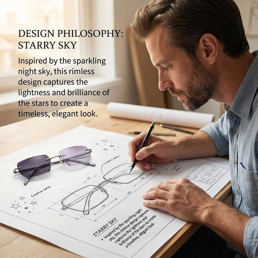 🔥HOT SALE 49% OFF – [Co-Created by Designers]Gypsophila Smart Zoom and Color-Changing Reading Glasses